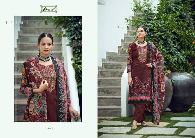 Selena By Kesar Embroidery Lawn Cotton Dress Material Wholesale Shop In Surat